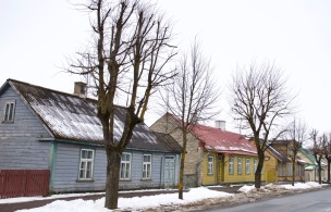 Kleurrijke huizen in Haapsalu